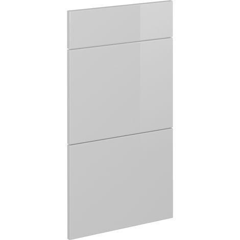 Façade de cuisine R-Line, Blanc Haute brillance, 39.6x70.4cm façade de meuble pour meuble bas à tiroirs, Vicco (1/5)