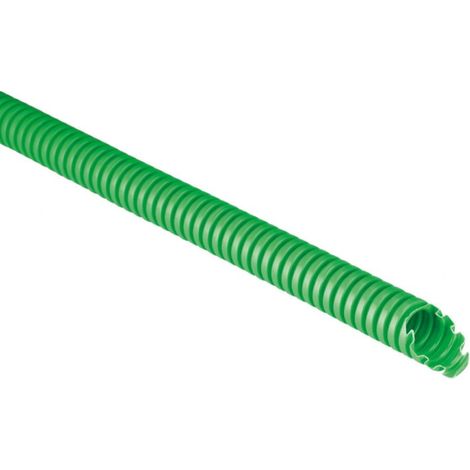 Tubo corrugado 750N verde autoextinguible PV UV fi 25/19 ECTC1525VE /50m/