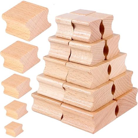 20 Pieces Wooden Seal, Blank Hardwood Stamp (1/5)