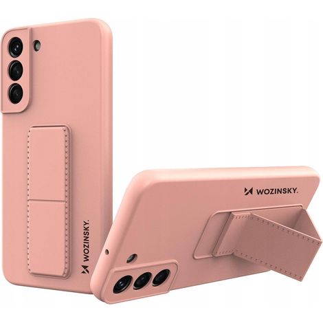 Wozinsky Silikonhülle mit Ständer für Samsung Galaxy S22+ (pink) (1/5)