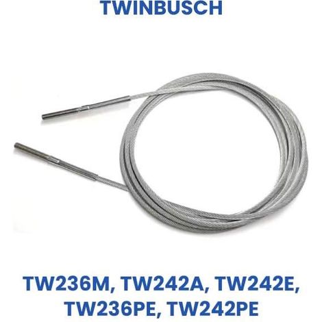 Cavo di sollevamento Twin Busch di ricambio: cavo di sollevamento in acciaio per TW236M, TW242A, TW242E, TW236PE, TW242PE (1/5)
