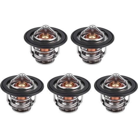 Cinq thermostats de liquide de refroidissement de moteur automobile avec joint 19301-PLC-315 compatibles avec les modèles Civic 2001-2005. (1/5)