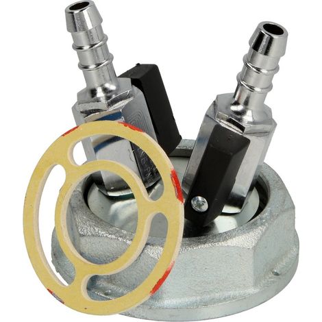 Bouchon obturateur flexible avec 2 robinets, PK 25-2