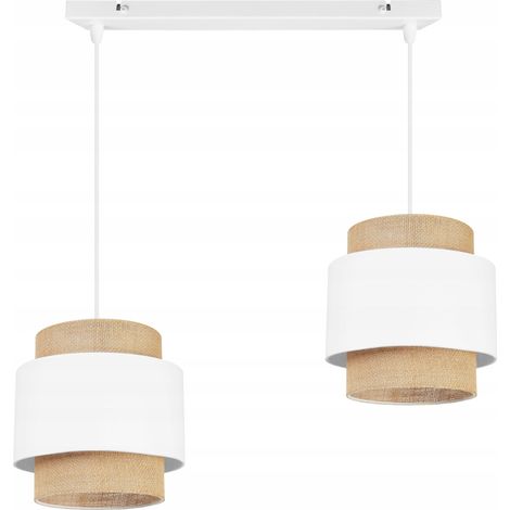Hängelampe, Deckenleuchter, Lampenschirm, Boho Juta