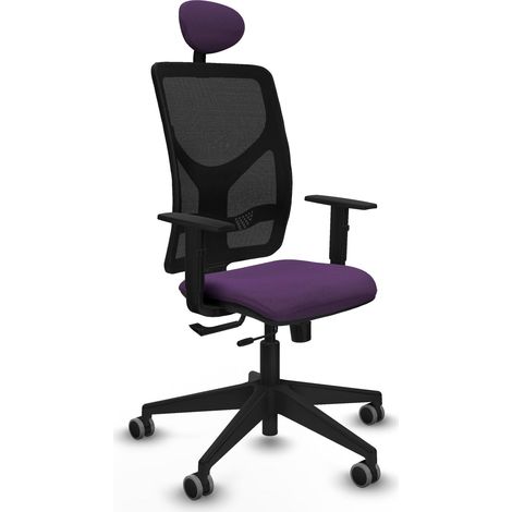 Chaise de bureau piqueras y crespo Motilla noir mousse haute densité (1/2)