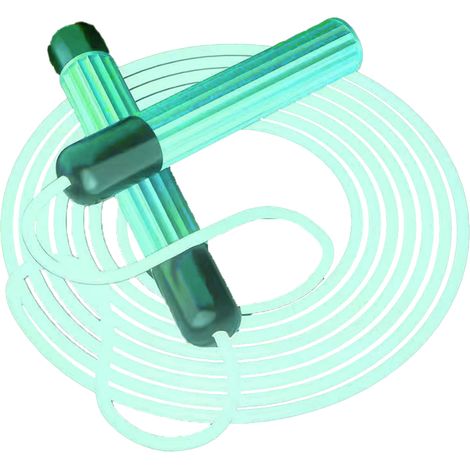 Corde à Sauter LED - Éclairage Multicolore - Pour Enfants et Adultes - 2,8 m - Avec Poignées Antidérapantes en ABS et Câble TPE - 1 Pièce (1/5)