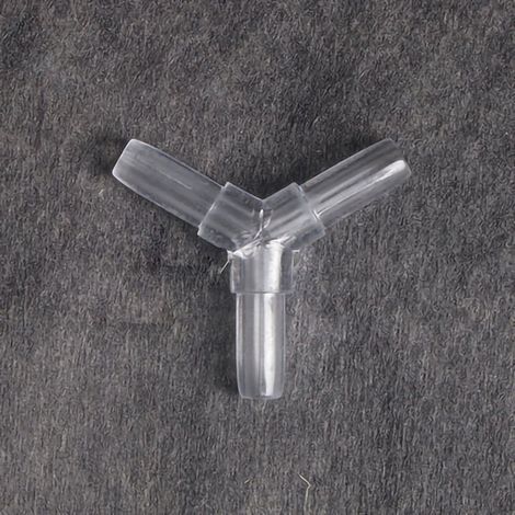 Transparenter T-Verbinder für Aquarium-Sauerstoffpumpe, Acryl, Aquarien-Luftschlauchanschluss (1/5)