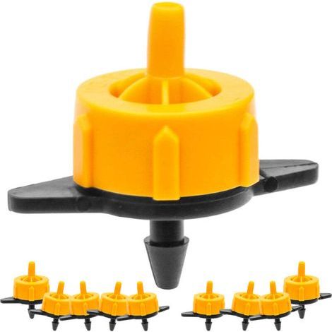 Goteros de riego autorregulables de 2 l/h - Paquete de 100 unidades para sistemas de microgoteo de presión constante, ideales para agricultura y jardinería. (1/5)