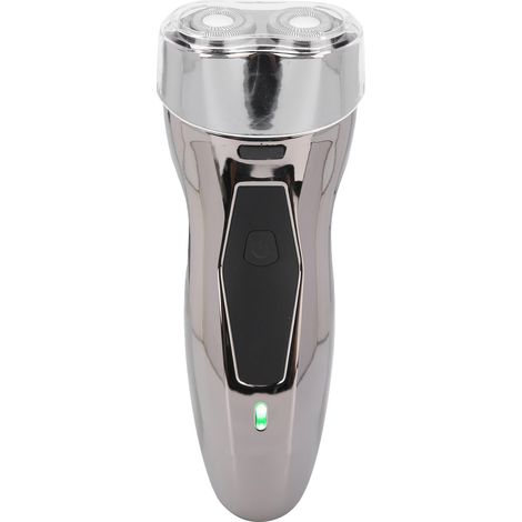 Rasoir électrique professionnel homme, tondeuse barbe lavable, argent, prise UE 100-240V (1/5)