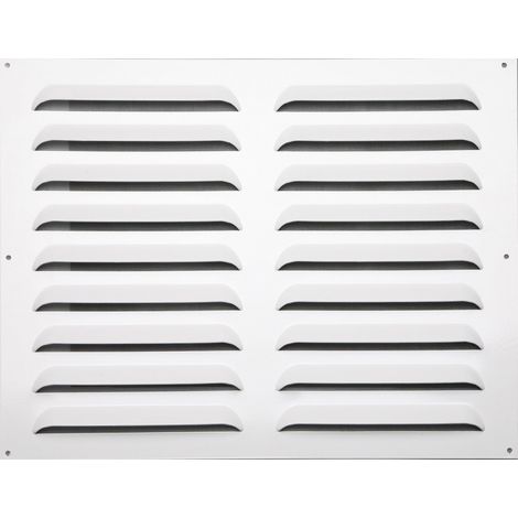 Rejilla de ventilación de aluminio lacado, L.40 x L.50 cm CENTRALE BRICO