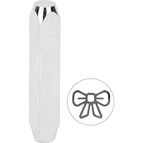 6mm 1/4in Poinçon Estampage Acier Carbone Outil de Marquage DIY Cuir Bois Bijoux Nœud Papillon (1/5)