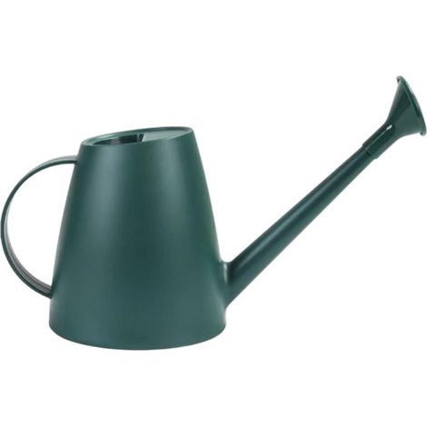Regadera de 1,8 litros, regadera ligera con boquilla larga, regadera para jardines interiores y exteriores, plantas verdes (1/2)