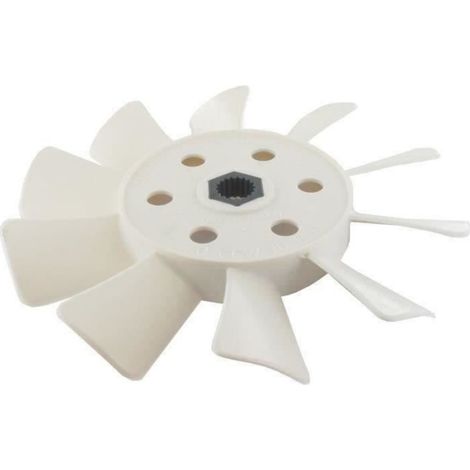 Ventilateur Boite Hydrostatique - Turbine Plastique 10 Pales - Trou D'axe Cannele - Pour Tondeuse - 1 Piece