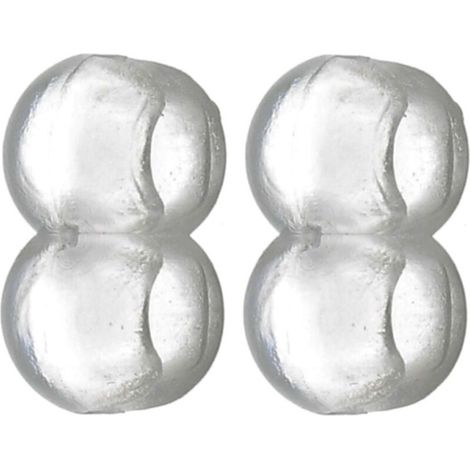 Lot de 2 arrêts de chainette pour store intérieur – Boules Ø 4,5mm – Pas de 6mm – PVC translucide – Assemblage butée et raccord (1/4)