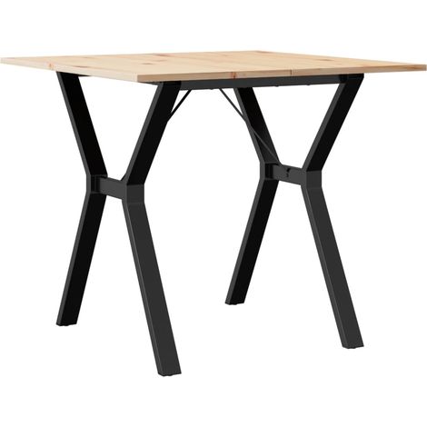 Maison Exclusive - Esstisch Y-Gestell 80x80x75 cm Massivholz Kief