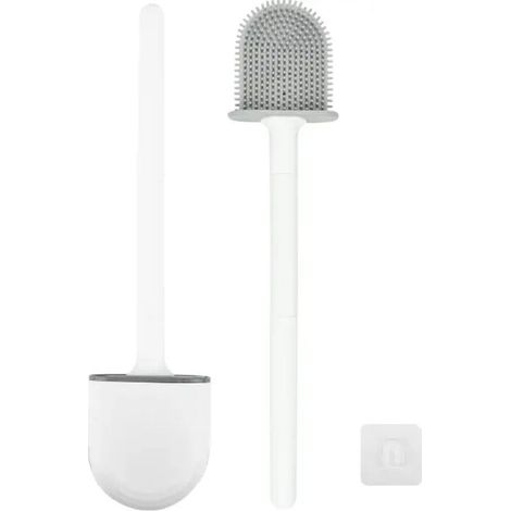 Brosse WC avec support TPU Blanc Blanc (1/3)