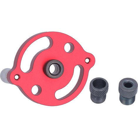 Gabarit de perçage vertical pour tourillons, kit de guide de perçage autocentrant rond en alliage d'aluminium pour le travail du bois (1/5)