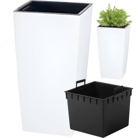 Vaso da fiori URBI SQUARE DURS240 - bianco