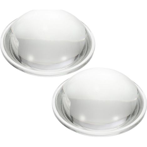2 Pcs Diamètre 60mm Lentille Convexe Plate Hauteur 23mm Transparent (1/5)