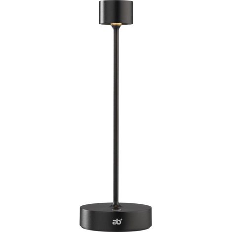 AB+ di Abert Saturno lampada da tavolo portatile nera design moderno
