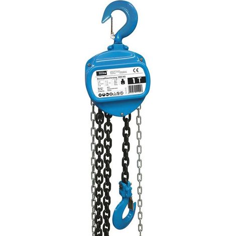 Güde Stirnradflaschenzug 1000 kg Handseilzug 3 m Kettenzug 55103 (1/5)