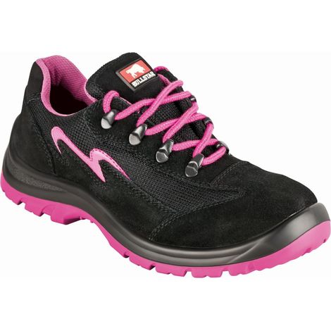 2490, Damen Sicherheitsschuh S3, schwarz/fuchsia Gr. 40
