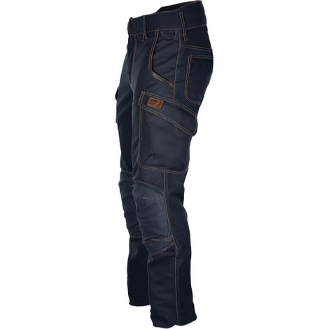 Pantalon de travail bleu marine taille 44 – Genoux articulés avec traitement anti-abrasion – 9 poches fonctionnelles – Homologué EN 14-404 – Bosseur - 11933-005
