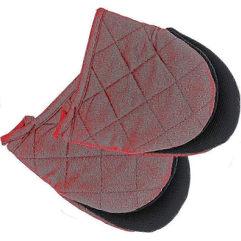 Mini gants de cuisine en néoprène, résistants à la chaleur et antidérapants, pour la cuisson au four, au gril et autres préparations. (1/5)