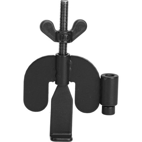 Verrou de porte portable amélioré type noix, avec vis, acier inoxydable, sécurité pour maison hôtel école appartement dortoirs, noir (1/5)