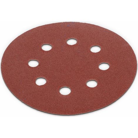Lot de 5 disques abrasifs 125 mm Kreator Grain 080 (1/2)