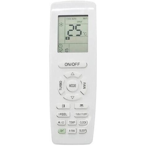 Télécommande GREE YAP1F pour climatiseur – Fonction chauffage et refroidissement – Alimentation 2 piles AA – Compatible avec GREE (1/5)
