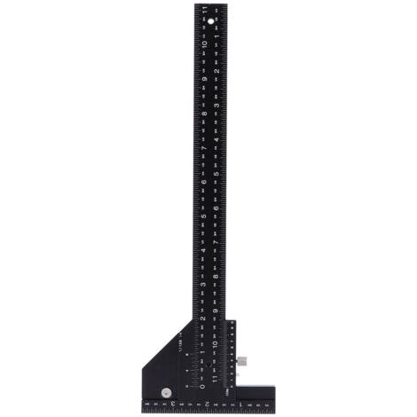 Righello a forma di T per la lavorazione del legno, strumento di marcatura in lega di alluminio per il legno (1/5)