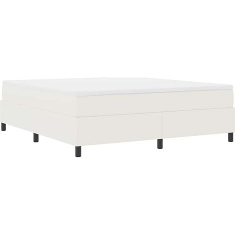Maison Exclusive - Boxspringbett Creme und Weiß 180 x 200 cm Cord (1/5)