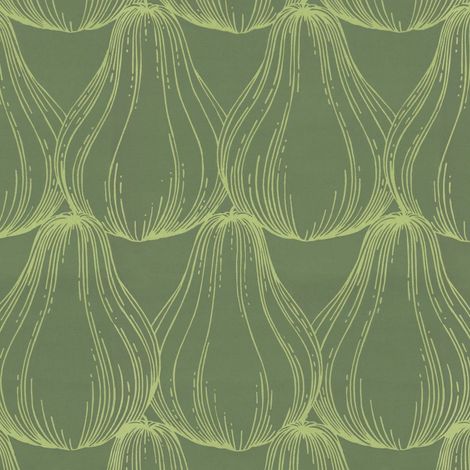 papier peint panoramique motif graphique vert - Komar (1/4)