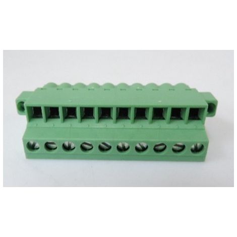 Connecteur femelle de CI vert 1 rangée 10P fil 2,5 mm² débrochable FRONT-MSTB 2,5/10-STF-5,08 PHOENIX CONTACT 1777879