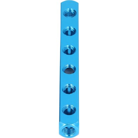 Bloc distributeur pneumatique AL-6 en aluminium, répartiteur d'air pour équipements d'automatisation. (1/5)