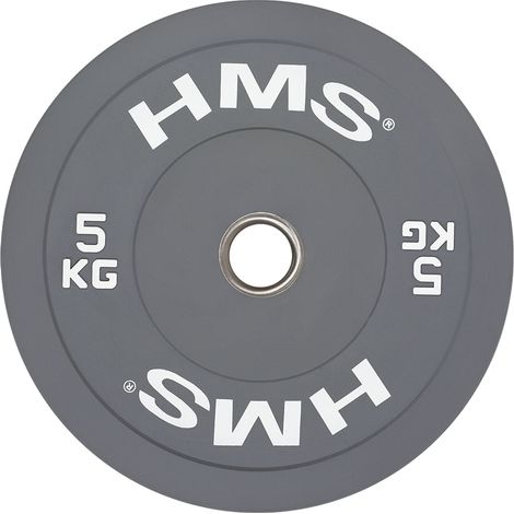 Bumper Olympic Plate, 5 KG, Grau
