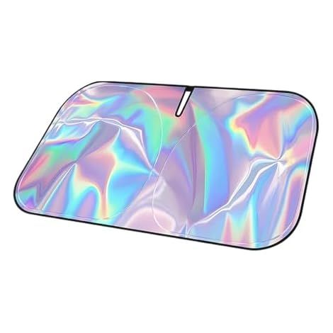 Pare-Soleil pour vitre Avant de Voiture 140 x 70 cm, Protection Laser, Pare-Brise Pliable, Protection UV, Accessoires (Grand Format) (1/5)