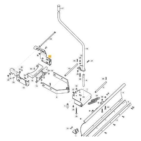 SOPORTE IZQUIERDO STIGA ORIGINAL - 118890028/0