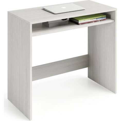 Escritorio Austin con hueco interior fijo en blanco alpes. 78 cm (alto), 79 cm (ancho), 43 cm (fondo)