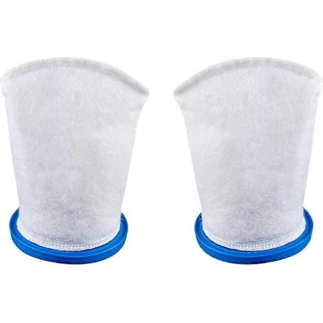 Sac filtrant en coton texturé pour piscine - Outil d'entretien essentiel pour le matériel de nettoyage de piscine (2 pièces)-AquaForge (1/3)
