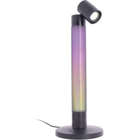Xanlite – Lampe de bureau LED RVB Digital 40 cm – Éclairage blanc CCT – 13 effets lumineux animés – Synchronisation musicale – Filaire USB (1/5)