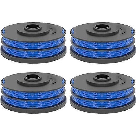 Lot de 4 bobines de fil de coupe RAC123 compatibles avec les tondeuses Ryobi RLT6030 / RLT5127 / RLT5027 / RLT4125 / RLT40 (1/5)