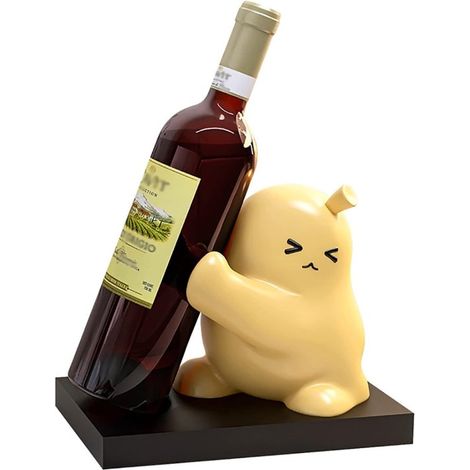 Botellero de encimera，Organizador de botellas de vino pequeño de resina，Soporte de vino de mesa，Adornos para mesa de comedor，Botellero creativo (1/5)