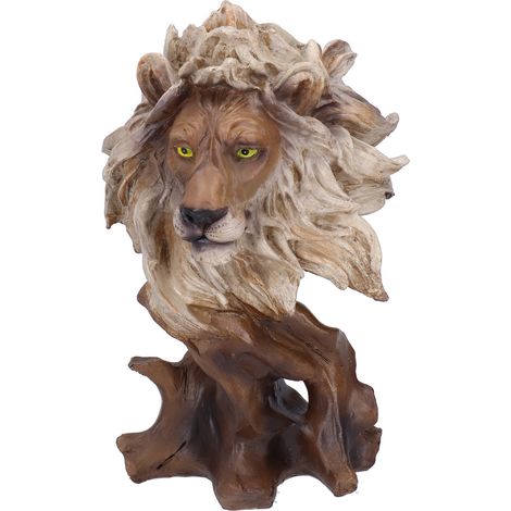 Sculpture Animale en Résine Lion Décoratif pour Maison et Bureau 27,5x17x10cm (1/5)