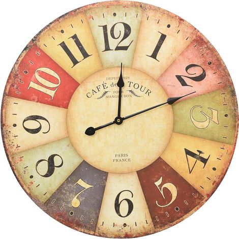 vidaXL Vintage Wall Clock Colourful 60 cm (1/5)