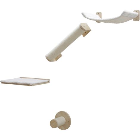 Kerbl Kletterwand Alps (4-teilig, Farbe weiß, max. Belastbarkeit 6 kg) 81609 (1/5)