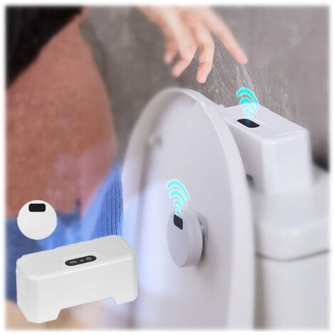 – Kit de chasse d'eau sans contact – Chasse d'eau automatique mains libres avec capteur infrarouge – Étanche IPX5 pour toilettes publiques (1/5)
