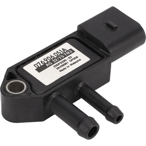 Capteur de pression différentielle diesel (DPF) avec connecteur 3 broches 076906051A, compatible avec Audi A3, A4, A6, S4 et S6. (1/5)