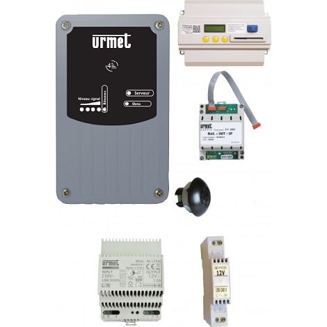 Kit modem V4 10 Ans - Centrale 4 Portes Connectée avec 1 Tête T25 URMET KGPRSV44P083